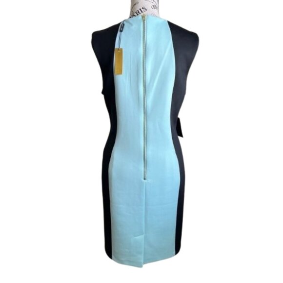 NWT Alexia Admor Womens Size 8 Colorblock Scuba Knit Sheath Mini Dress NEW - Picture 6 of 7